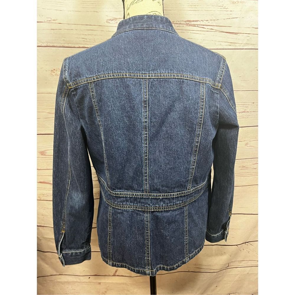 Valerie Stevens Casual Denim Jacket Button Up Long Sleeve Collared‎ - Picture 2 of 3